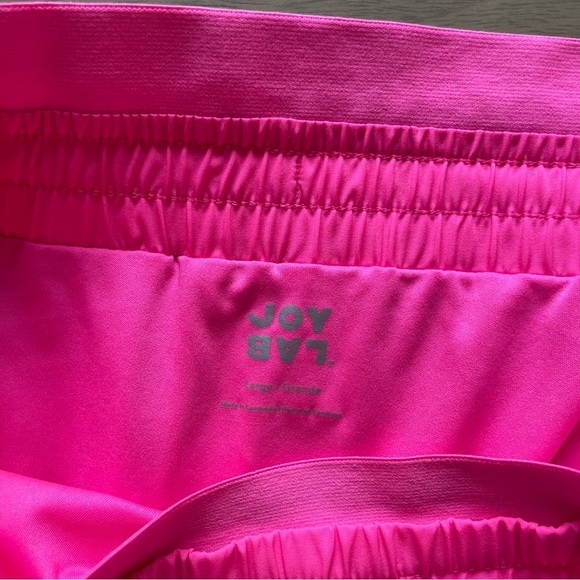 Women's JoyLab Hot Pink High-Rise Pleated Side Athletic Shorts - Picture 7 of 10